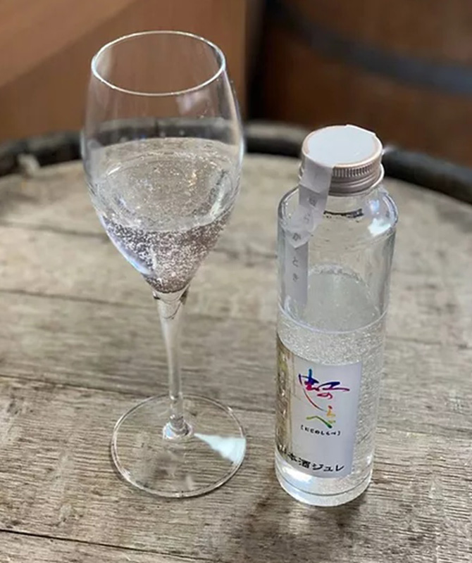 純米吟醸「虹のしらべ」のジュレ